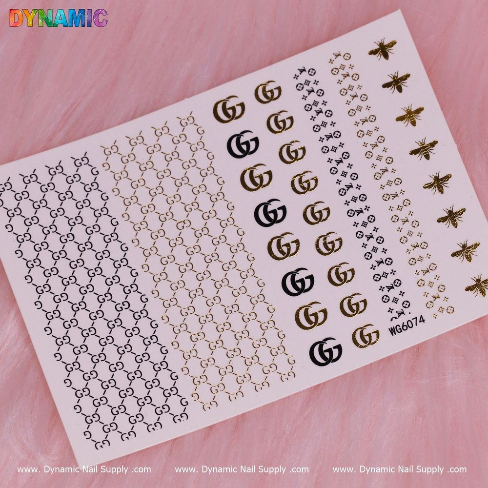 How to Use Gold Black Nail Decals in Salon Workflow
