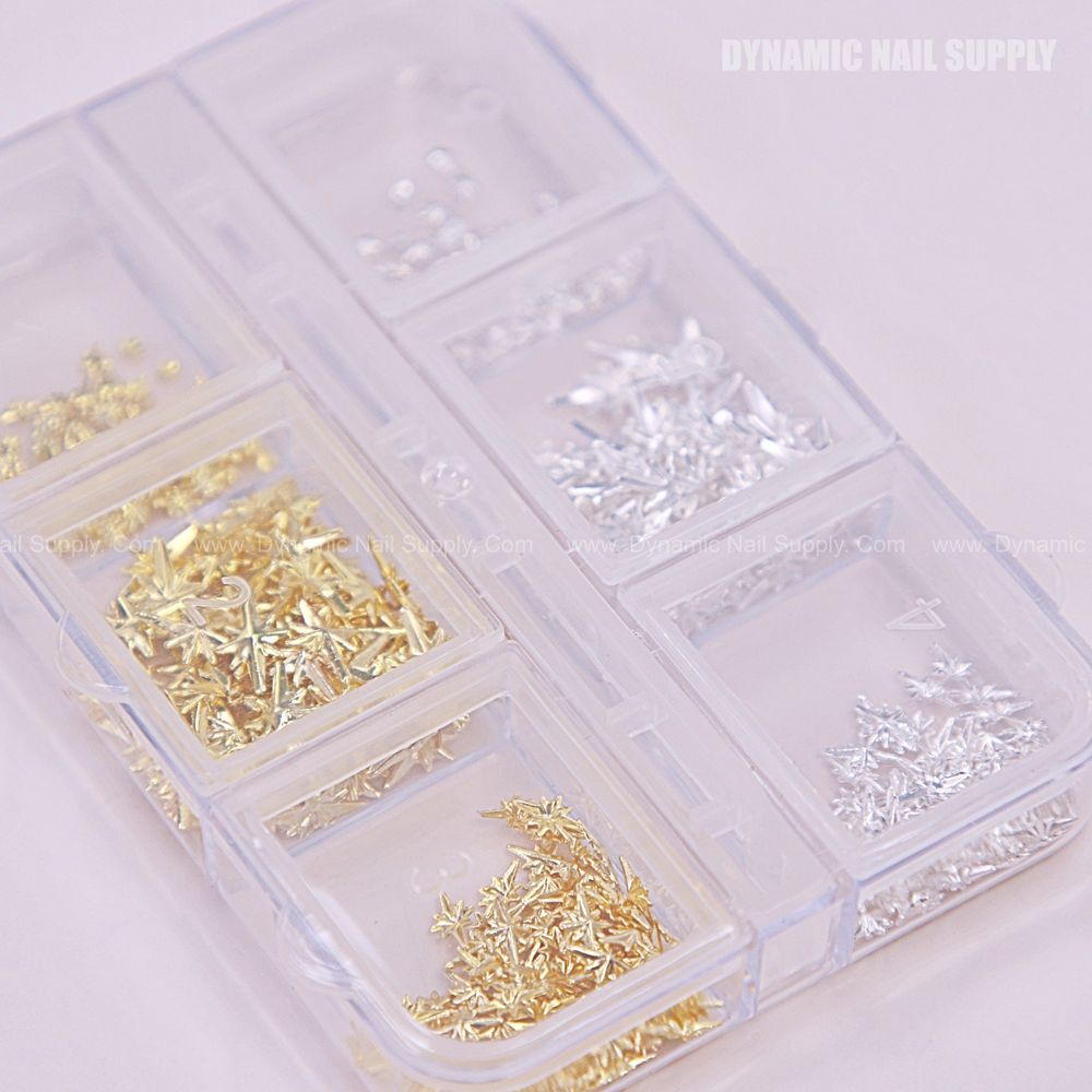 Gold Silver Star Nail Charms for Trendy Nail Looks