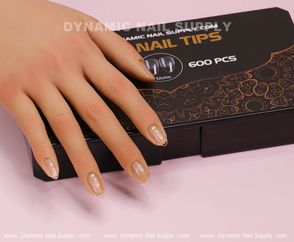 Oval clear Gel X full cover tips box - 2