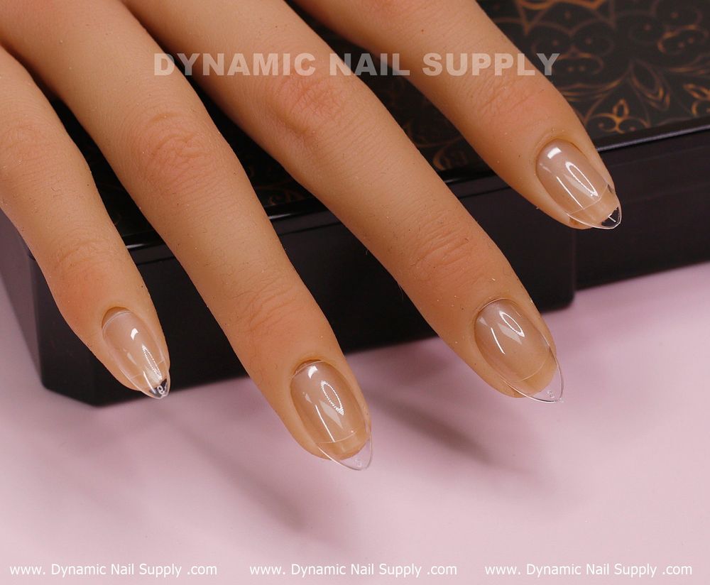 Oval clear Gel X full cover tips box - 4