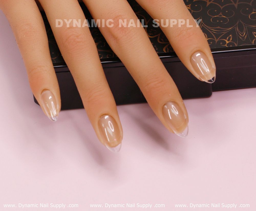 Oval clear Gel X full cover tips box - 5