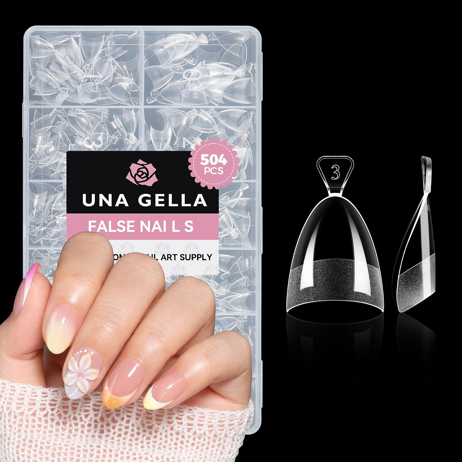 Short Almond Gel Nail Tips for Quick At-Home Manicure