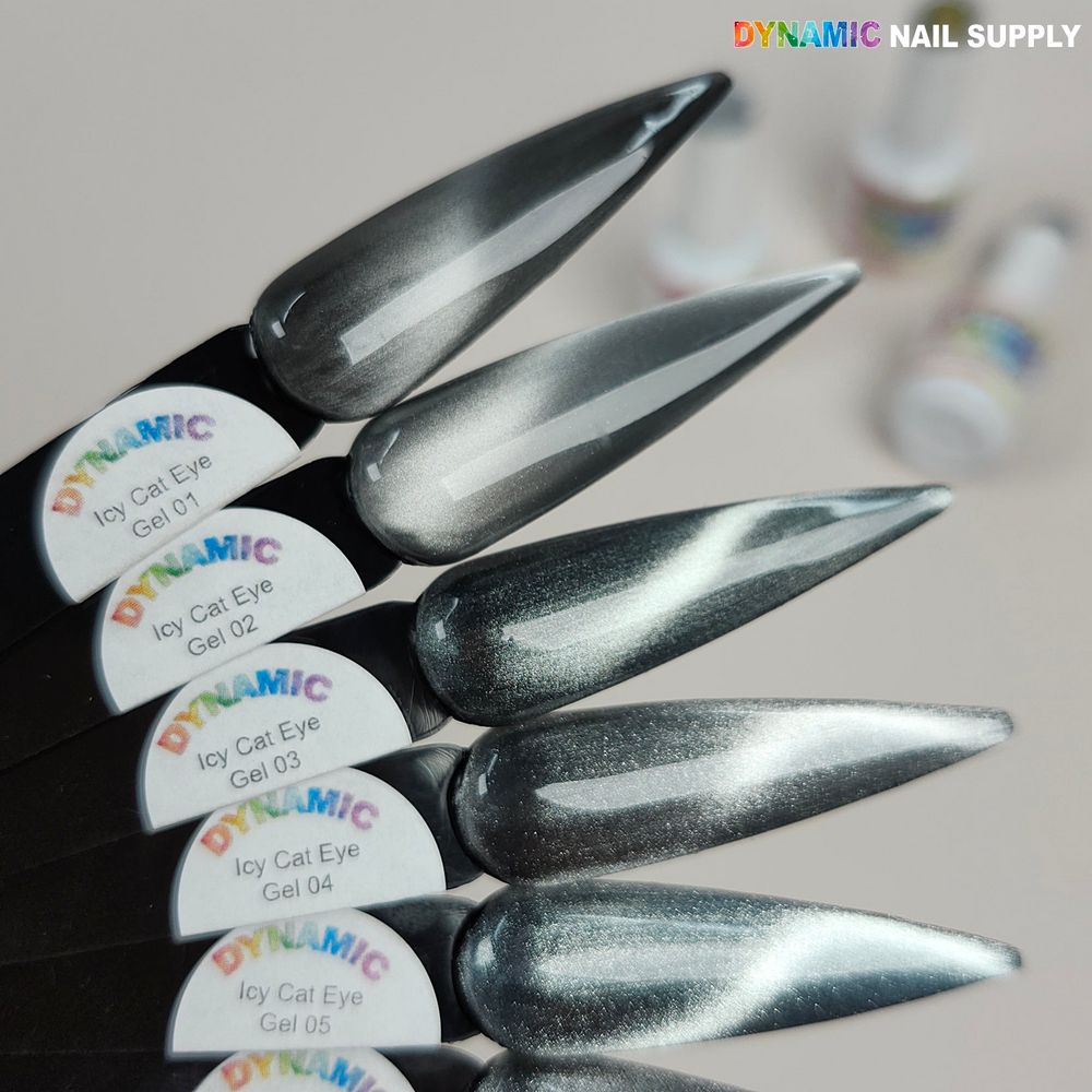 Reflective silver cat eye gel bottle - 4