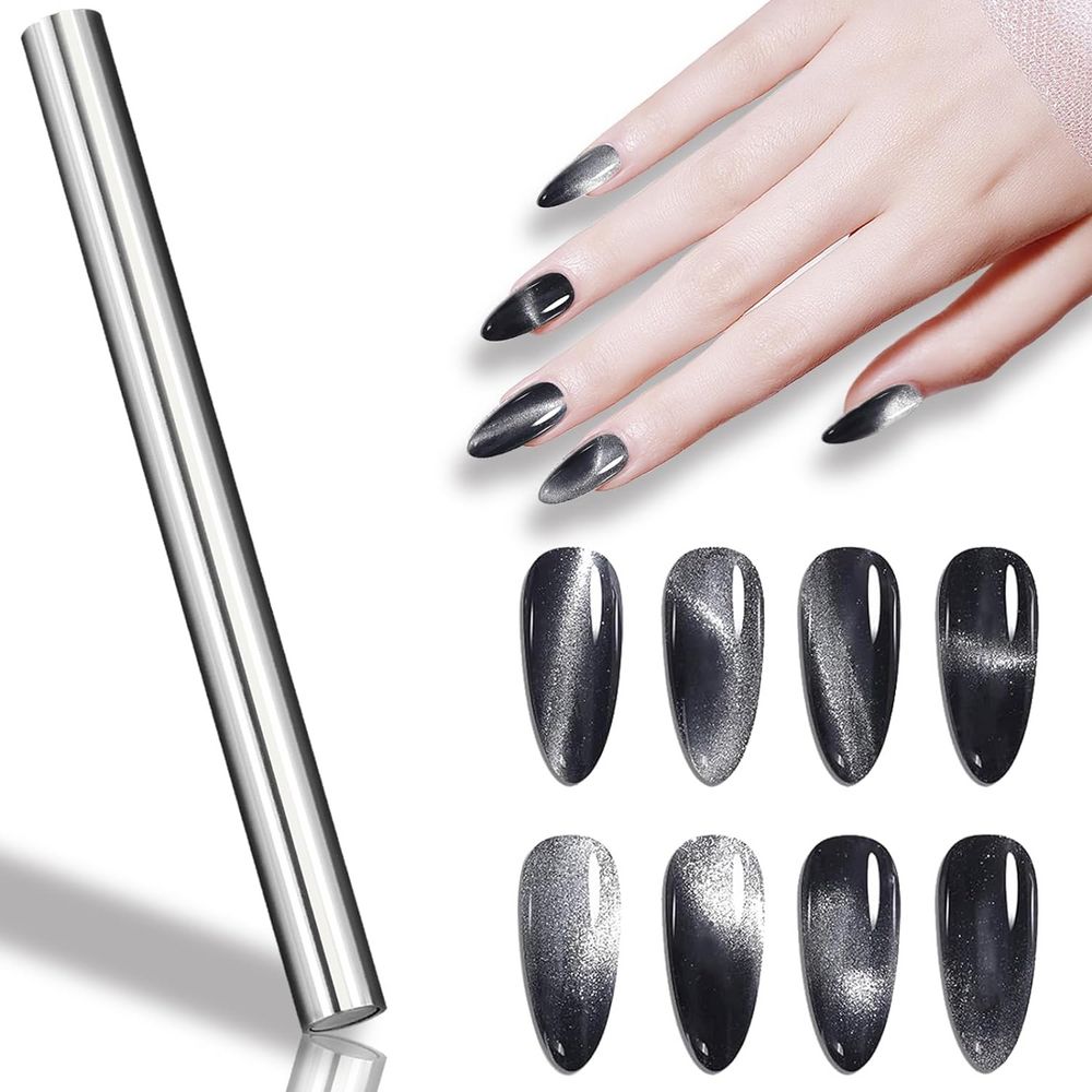 Reflective silver cat eye gel bottle - 9