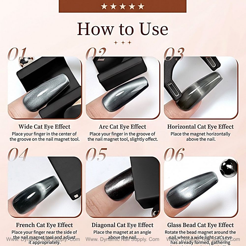 black U-shape cat eye magnet tool - 4